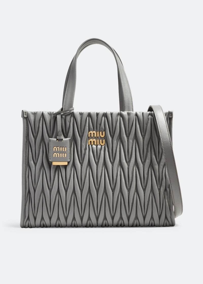トートバッグ MIU MIU Matelasse Nappa Leather Tote Miu Miu Matelassé Nappa Leather Tote Bag Miu Miu
