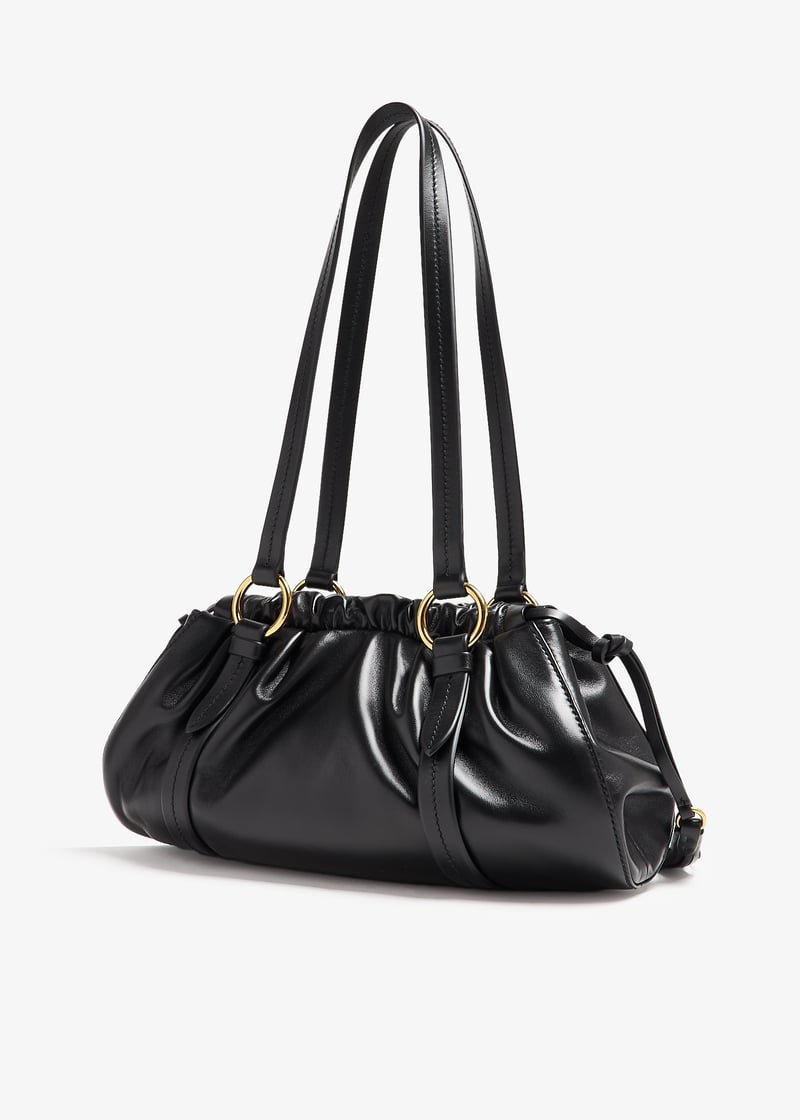 ハンドバッグ MIUMIU BLACK LEATHER HANDBAG Miu Miu Joie nappa leather bag for Women - Black in Qatar