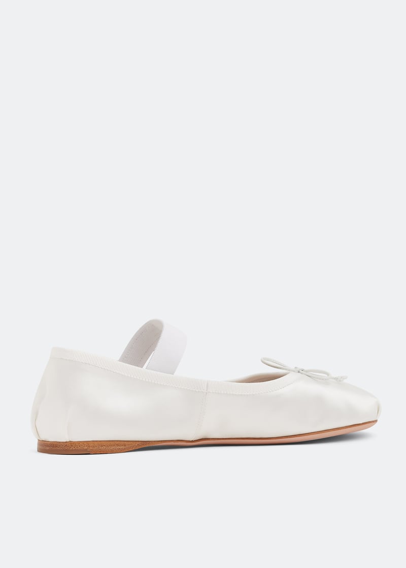 Miu Miu Satin ballerinas for Women - White in UAE | Level Shoes