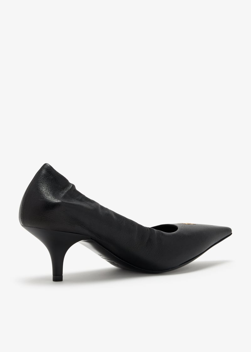 パンプス MIUMIU BLACK LEATHER NAPPA LEATHER PUMPS Miu Miu Nappa leather pumps for Women - Black in UAE | Level