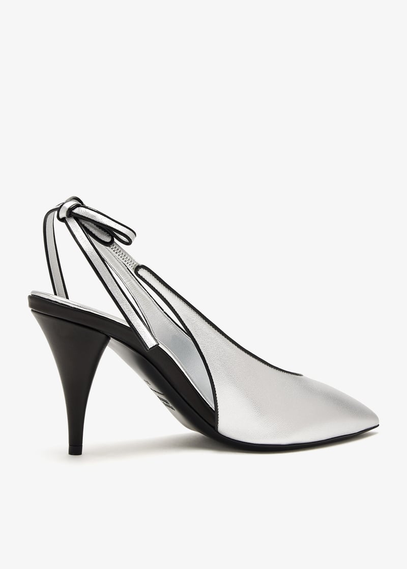 Miu Miu Mordoré nappa leather slingback pumps for Women