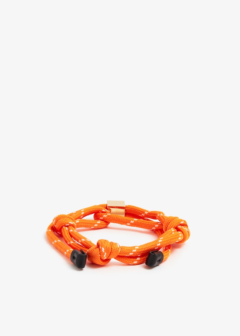 【関税&送料込】Miu Miu Orange Fabric Bracelet Miu Miu Cord and nylon bracelet for Women - Orange in UAE