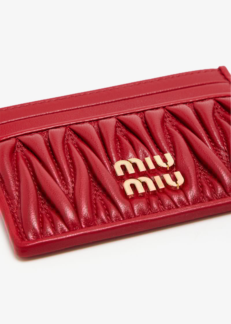 【関税・送料込み】MIU MIU CARD HOLDERS Miu Miu｜CARD HOLDERS (5MC076 2CSB F0B7K) (MiuMiu/カード