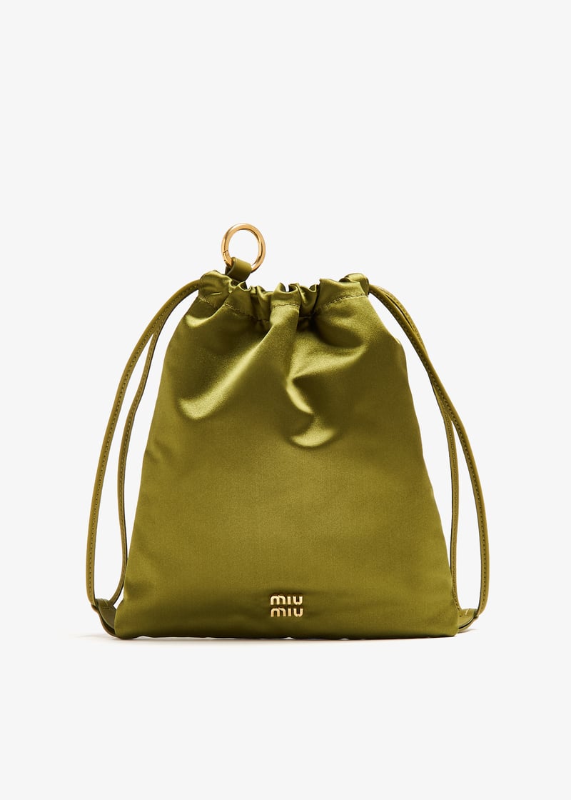 Miu Miu Duchesse pouch for Women - Green in KSA | Level Shoes