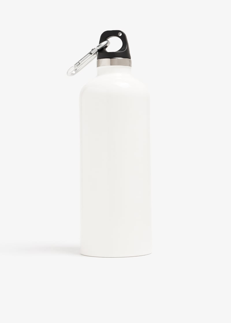 【日本未入荷☆】★MIUMIU★Stainless Steel Bottle, 500ml Miu Miu White Water Bottle With Logo In Stainless Steel 500
