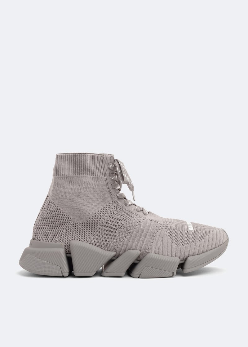 Balenciaga Speed 2.0 lace up sneakers for Men - Grey in UAE