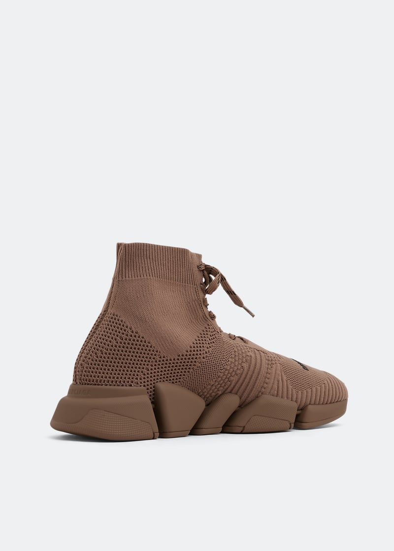 Balenciaga Speed 2.0 lace up sneakers for Men - Brown in