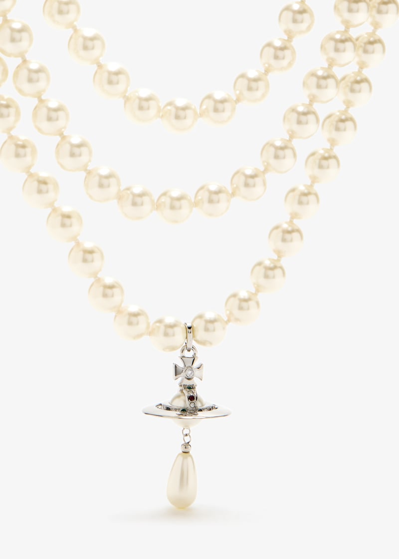 ★Vivienne Westwood★ [Vivienne Westwood] FW24 Women's Pearl Vivienne Westwood Amaya large pearl bracelet for Women