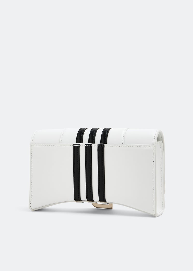 Balenciaga x adidas Hourglass chain wallet for Women - White