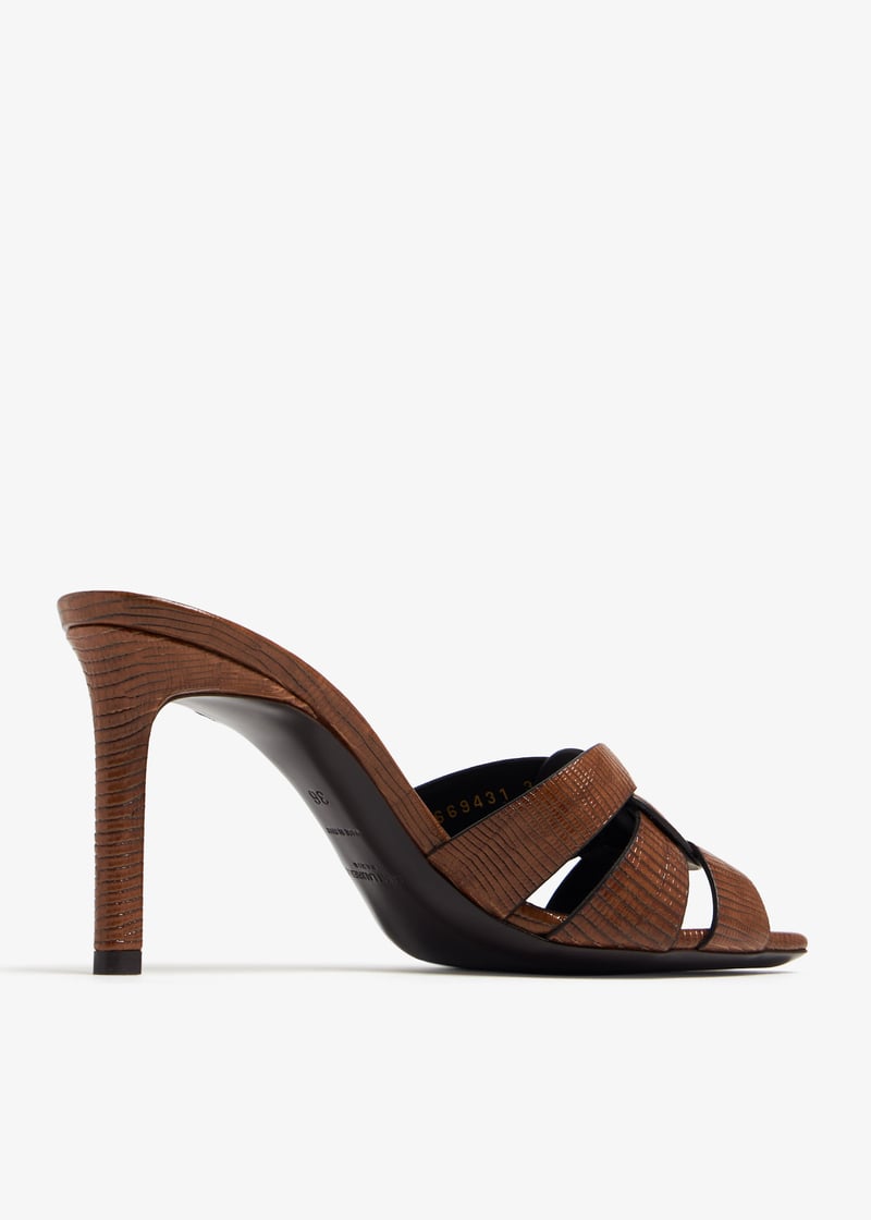 Saint Laurent Tribute 85 mules for Women - Brown in UAE