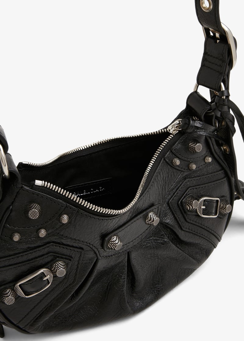 バッグ Balenciaga Giant Hip Shoulder Bag Black Auth BALENCIAGA The Giant Hip Shoulder Bag Black Leather