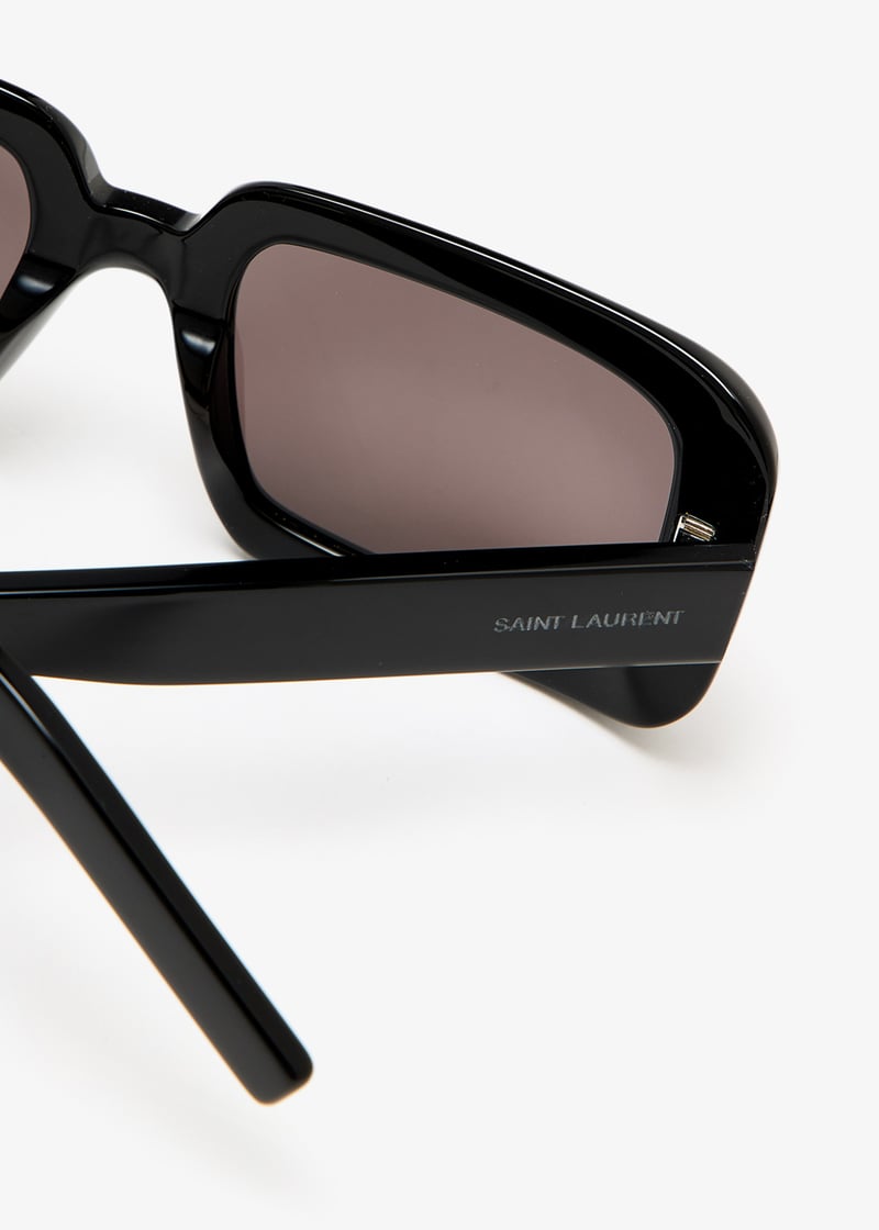 【関税&送料込】Saint Laurent Black Acetate Sl 534 Sunglasse Saint Laurent Sl 534 Sunrise Unisex Black Rectangle
