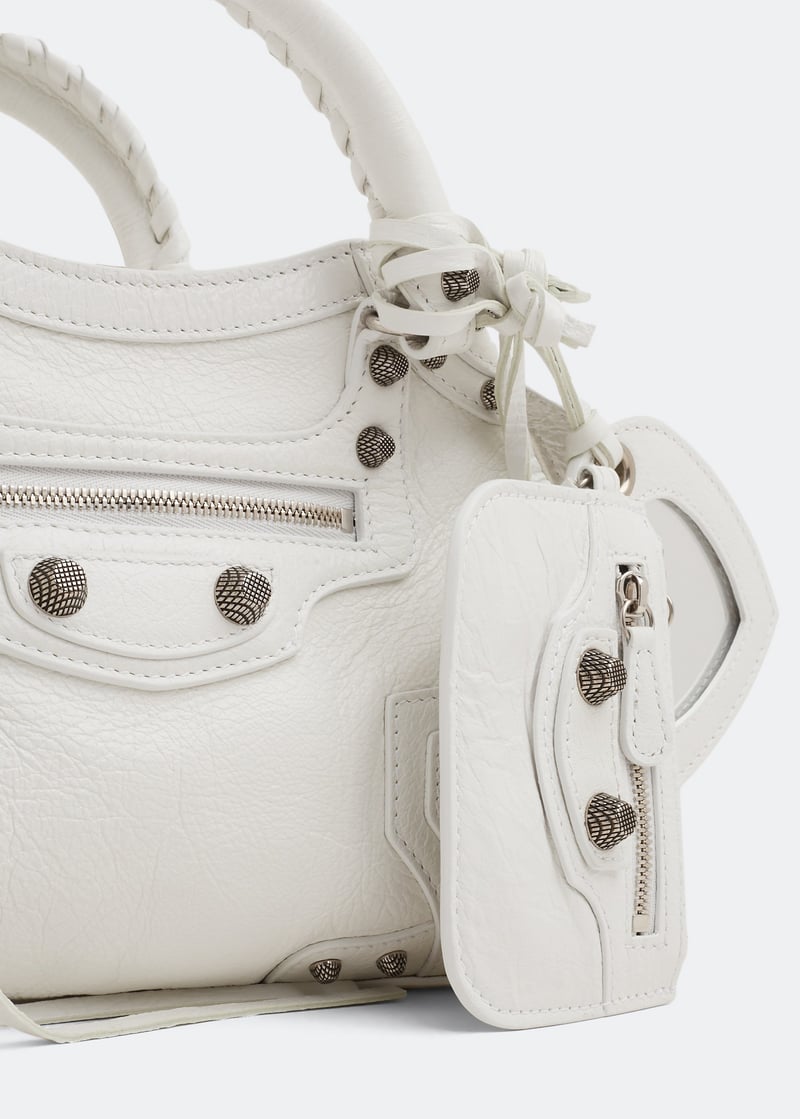 Balenciaga Neo Cagole XS top handle bag for Women - White in