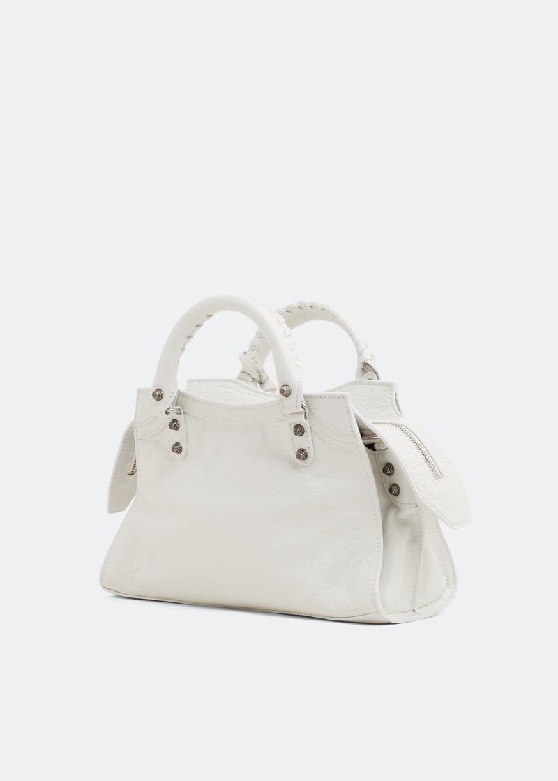 ◆BALENCIAGA 最新作◆Neo Cagole XS ショルダーバッグ/White◆ Neo Cagole XS leather shoulder bag in white - Balenciaga