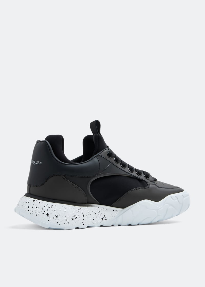 スニーカー Alexander McQueen 727366 WIAAV COURT TECH Sneakers McQueen Court Tech sneakers for Men - Black in UAE | Level Shoes