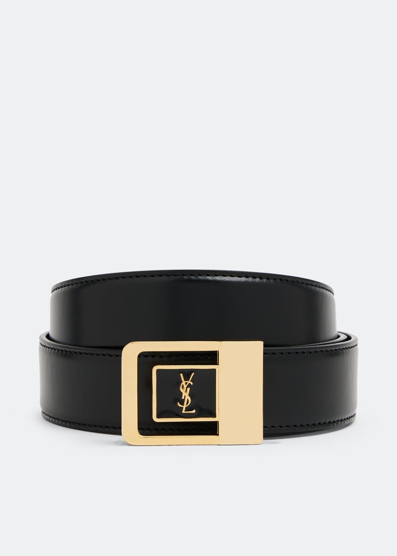 saint laurent monogram buckle belt