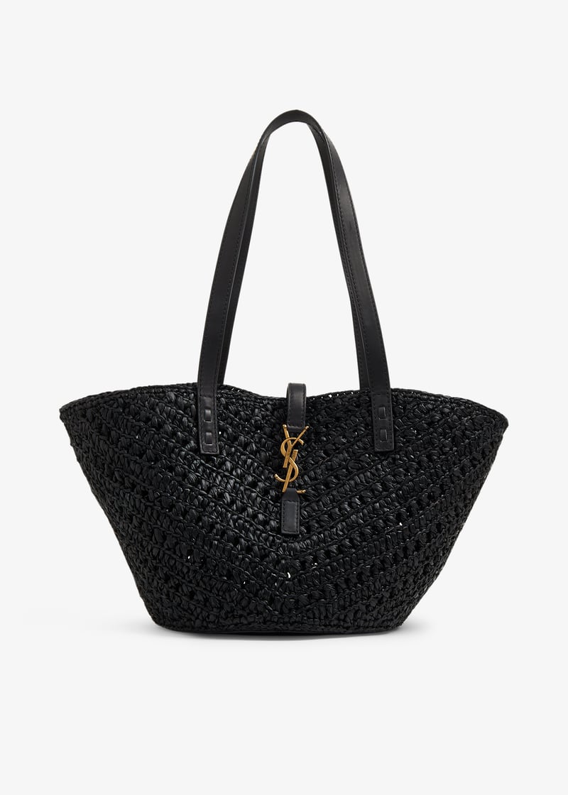 ★SAINT LAURENT★PANIER ミディアム トートバッグ ブラック Saint Laurent PANIER バッグ - Nero & Brick | FWRD