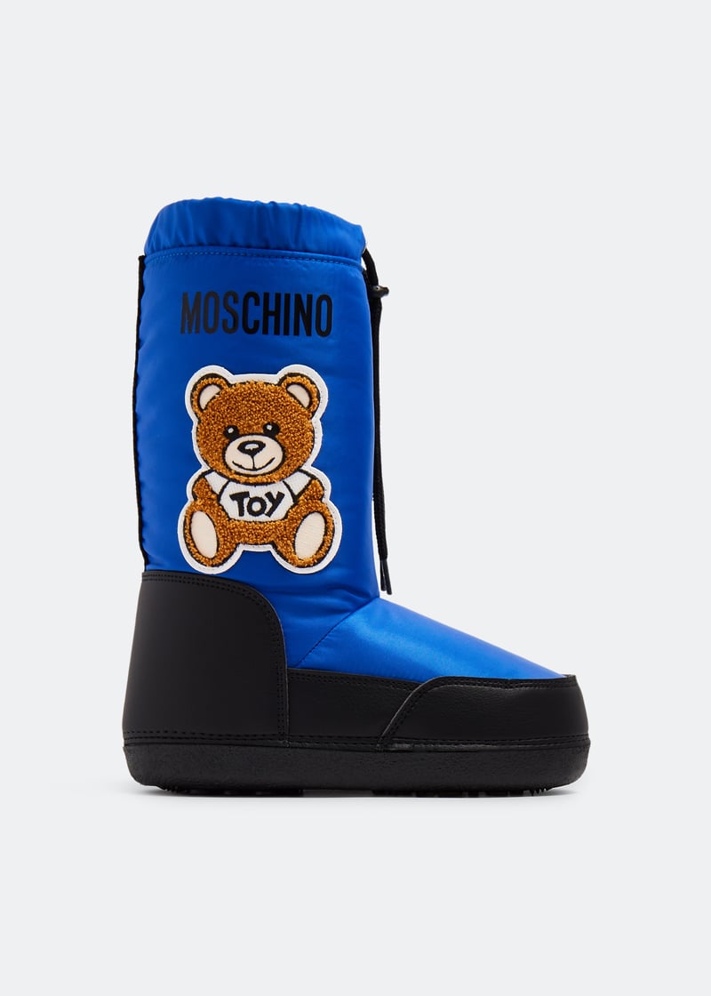 【関税&送料込】Moschino Decollete Duck Moschino】モスキーノテディベア☆ キッズ レザースニーカー