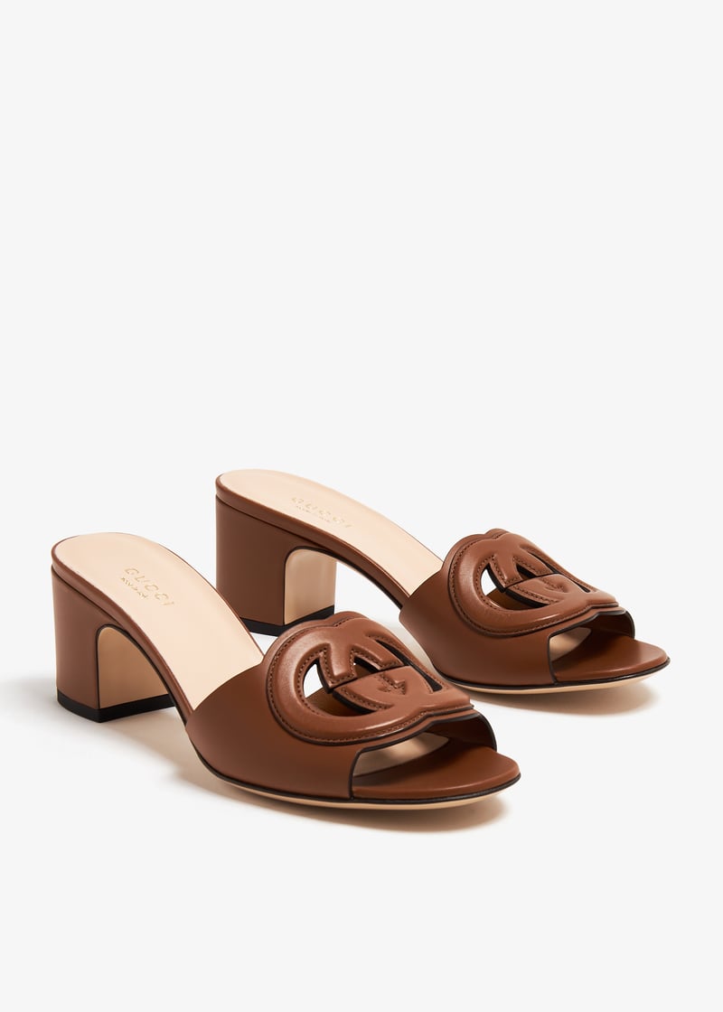 GUCCI ミュール 24.5 ブラウン