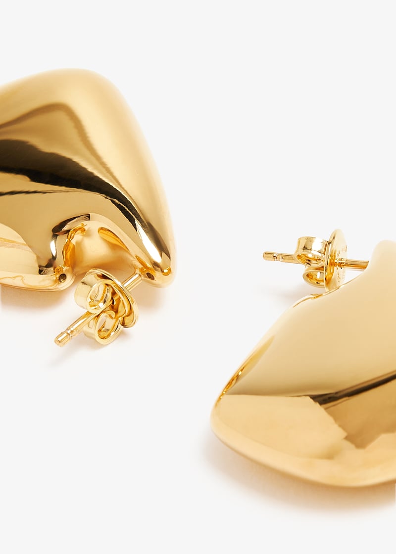 Bottega Veneta Small Fin earrings for Women - Gold in Qatar