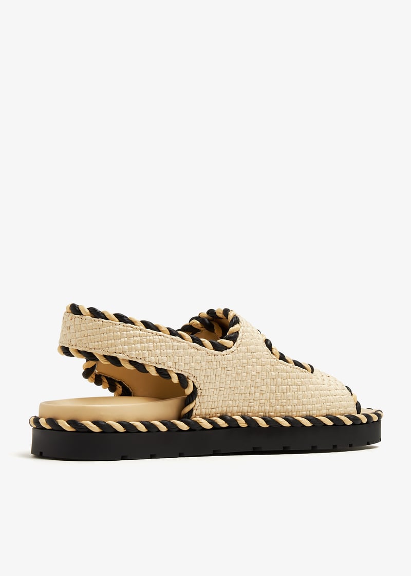 Bottega Veneta Jack flat sandals for Women - Beige in UAE