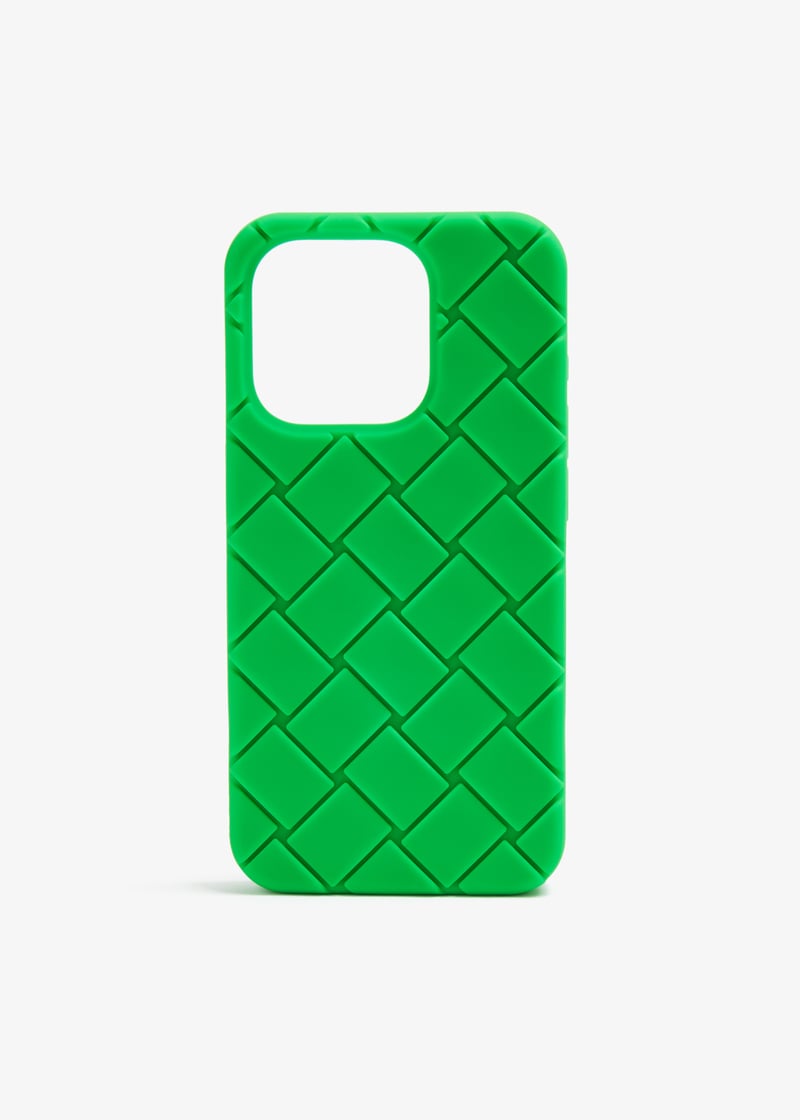 BOTTEGA VENETA iPhone15Pro グリーン Bottega Veneta iPhone 15 Pro ケース グリーン