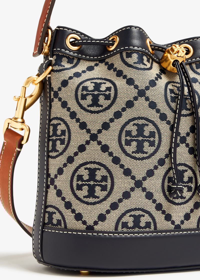 ハンドバッグ Tory Burch 170417 405 Handbags monogram bucket in printed Tory Burch T Monogram bucket bag for Women - Printed in