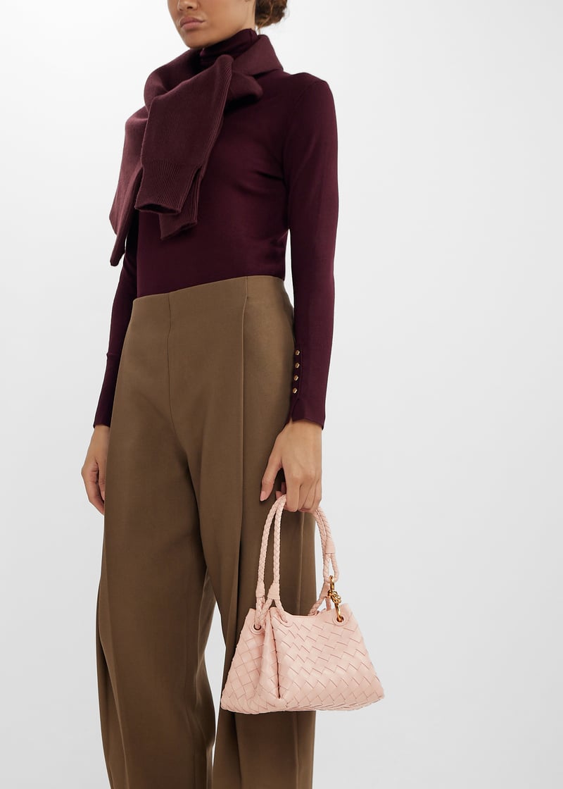 ハンドバッグ BOTTEGA VENETA LIGHT PINK LEATHER SMALL PARACHUTE HANDBAG Bottega Veneta Small Parachute Leather Shoulder Bag | Neiman