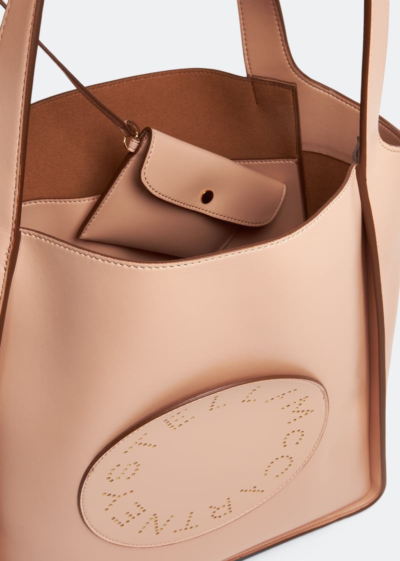 Stella McCartney Logo square tote bag for Women - Pink in