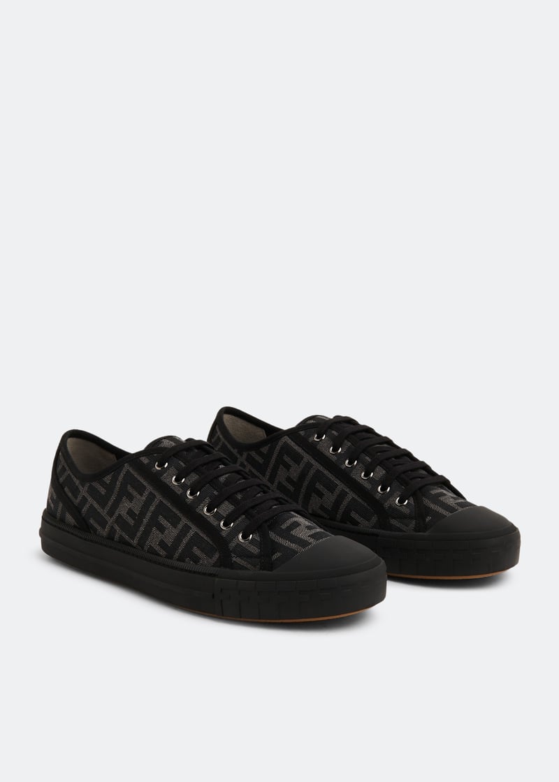 【FENDI】スニーカー Fendi Domino ★関税送料込み FENDI Domino sneakers for Men - Black in UAE | Level Shoes