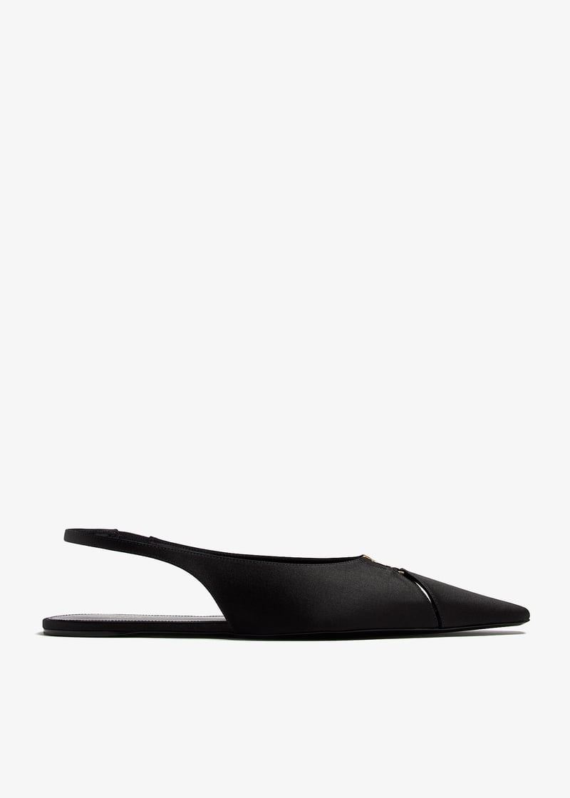 【関税＆送料込み】Saint Laurent Ballerinas Saint Laurent Babylone slingback ballet flats for Women