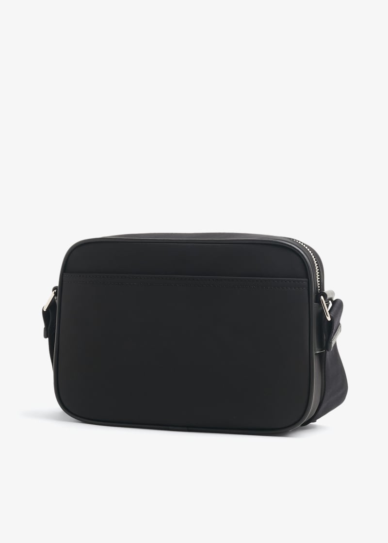 Burberry Logo print nylon crossbody bag for Men - Black in