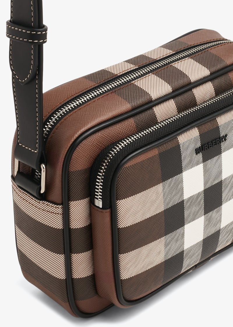 【BURBERRY】 Check ダッフルバッグ♪ BURBERRY バーバリー ボストンバッグ チャコールチェック