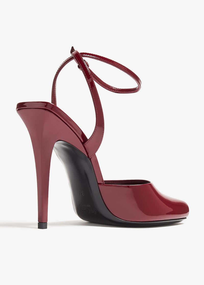 シューズ・サンダルその他 SAINT LAURENT Woman Heeled sandals Burgundy 8060481TV00 6117 Saint Laurent Pre-Loved Tribute platform sandals for Women