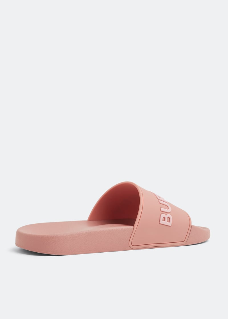 サンダル・ミュール Burberry pink monogram furley slides Burberry Pink Monogram Furley Slides Burberry