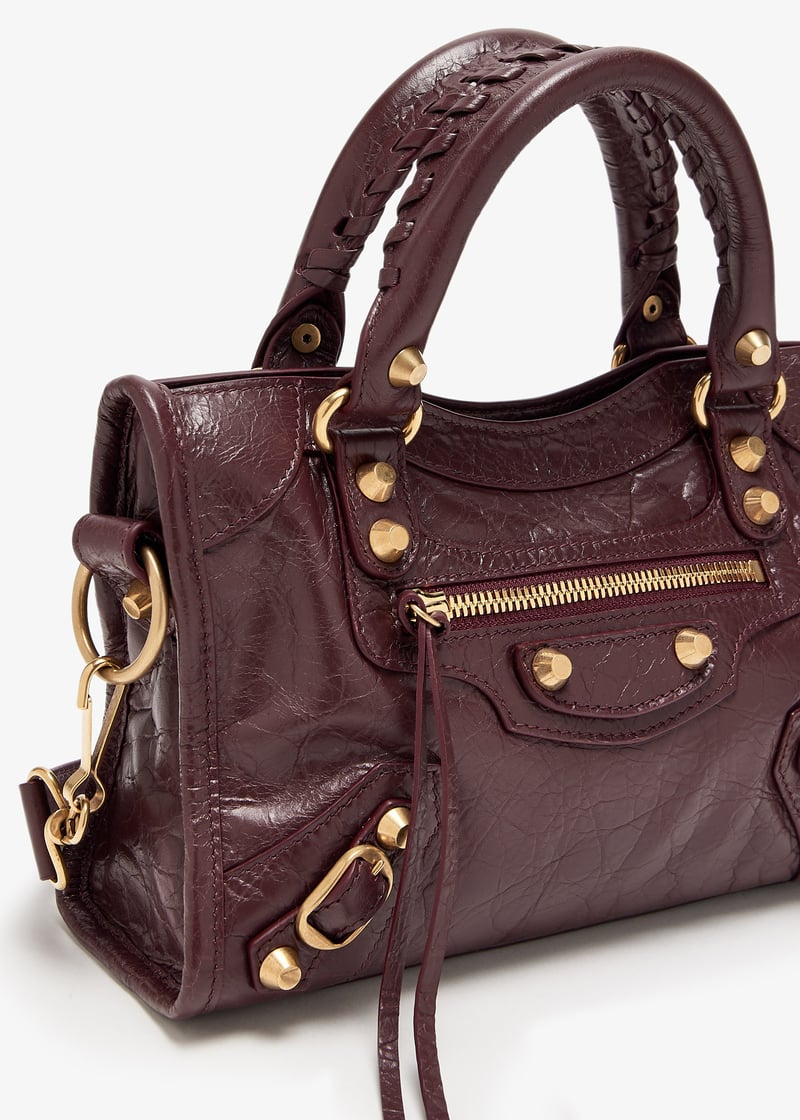 ハンドバッグ BALENCIAGA Woman Handbag Burgundy 7897792ABV5 6036 City leather handbag Balenciaga Burgundy in Leather - 49264674