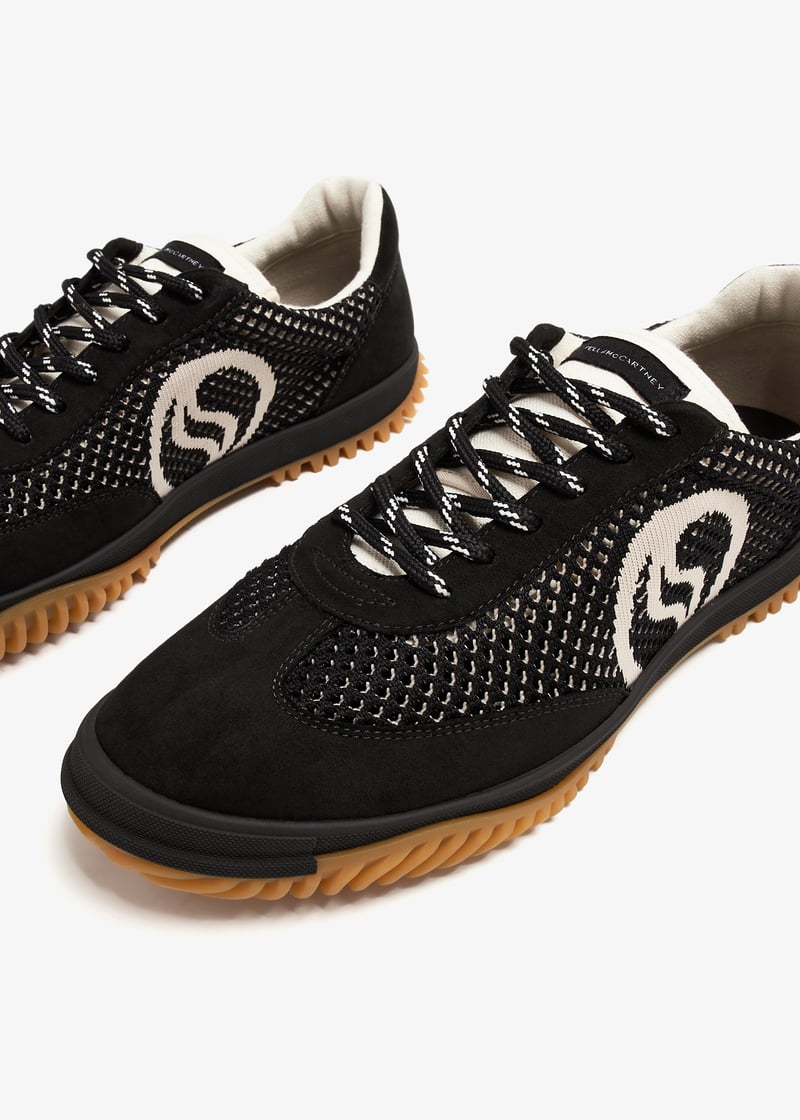 Stella McCartney S-Wave sport mesh panelled sneakers for