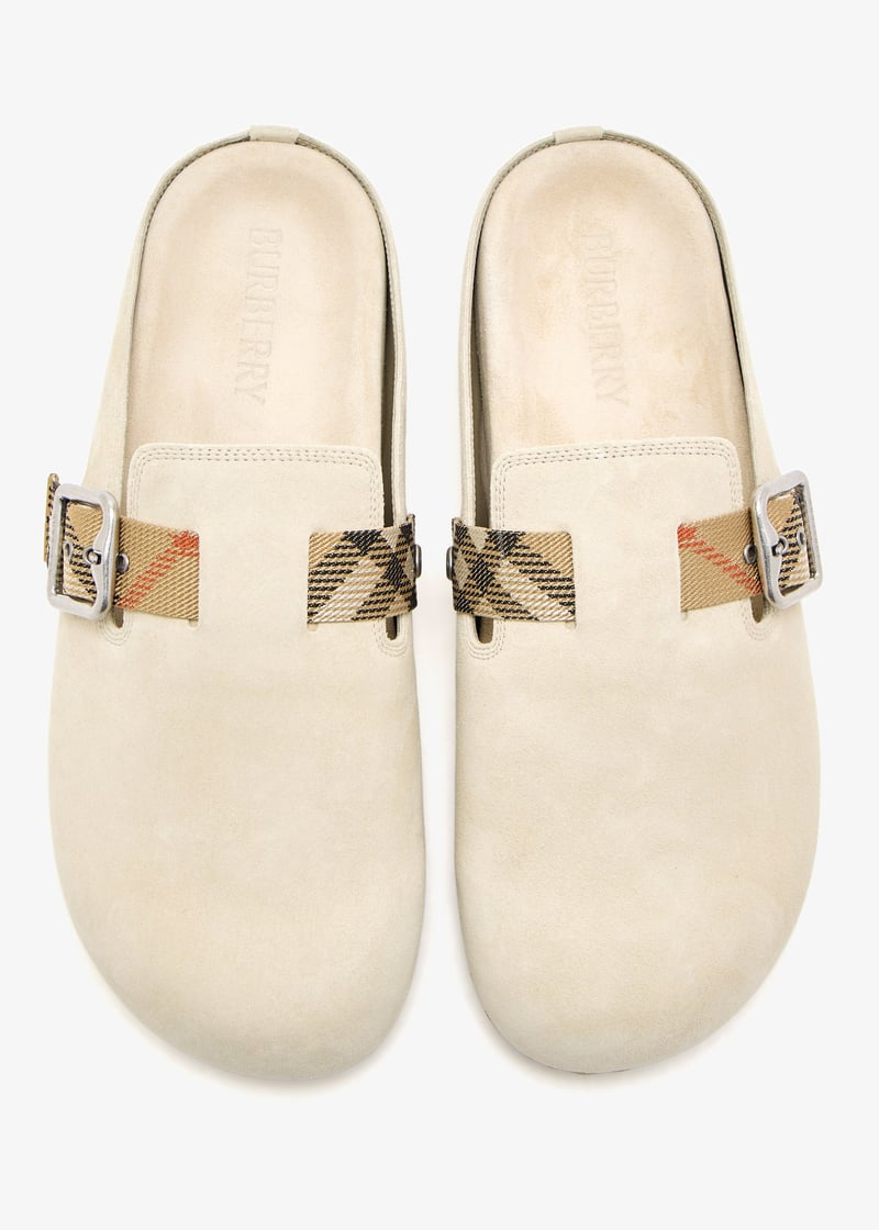 サンダル・ミュール Burberry Urchin Sandals - Burberry - Leather - Beige 598675_260_ss_01?impolicy=qlt-