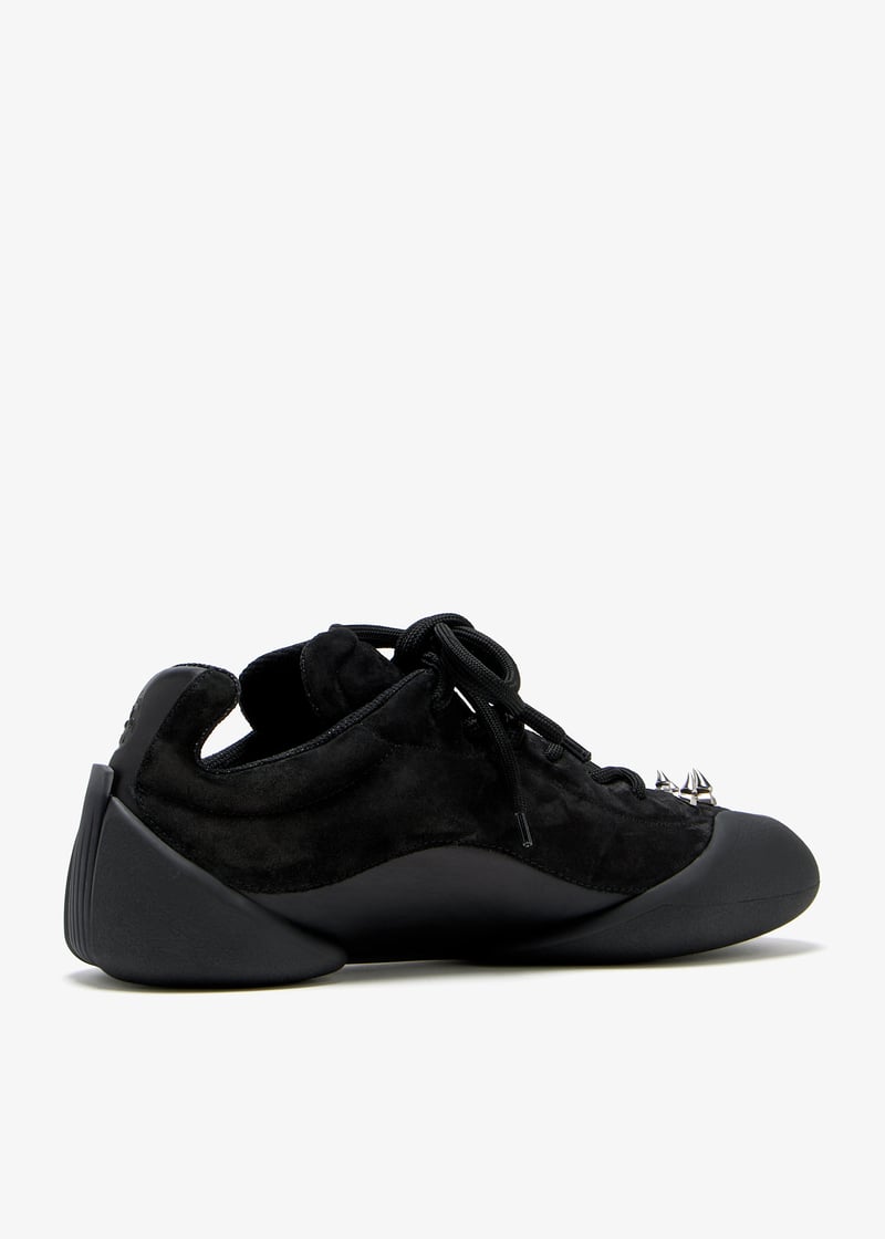 McQueen Flexion studded sneaker for Men - Black in Qatar