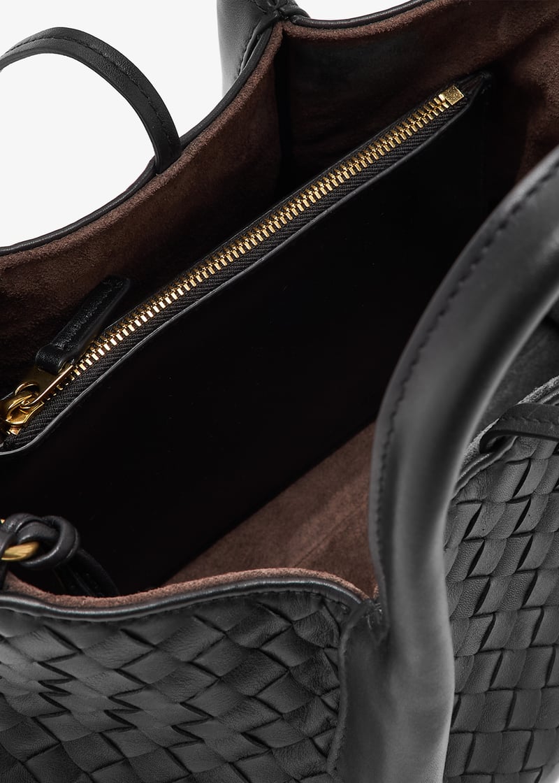 【Bottega Veneta】Pinacoteca スモール バッグ Bottega Veneta® Women's Small Pinacoteca in Black/fondant