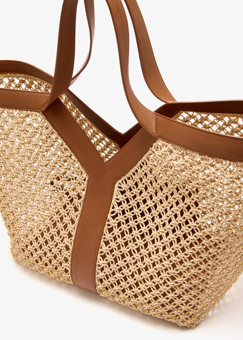 Saint Laurent Y tote bag for Women - Beige in UAE | Level Shoes