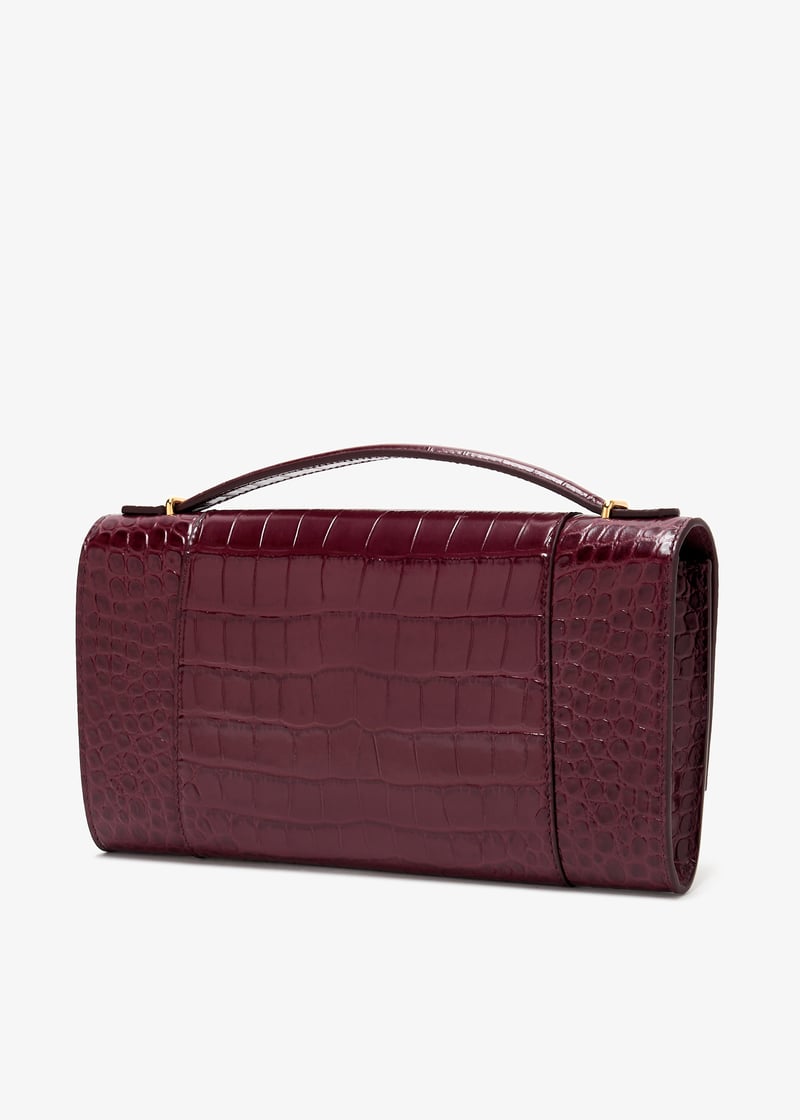 25SS new/BALENCIAGA Hourglassショルダーバッグ Bag Burgundy Hourglass Pouch With Handle Dark Burgundy | The Webster
