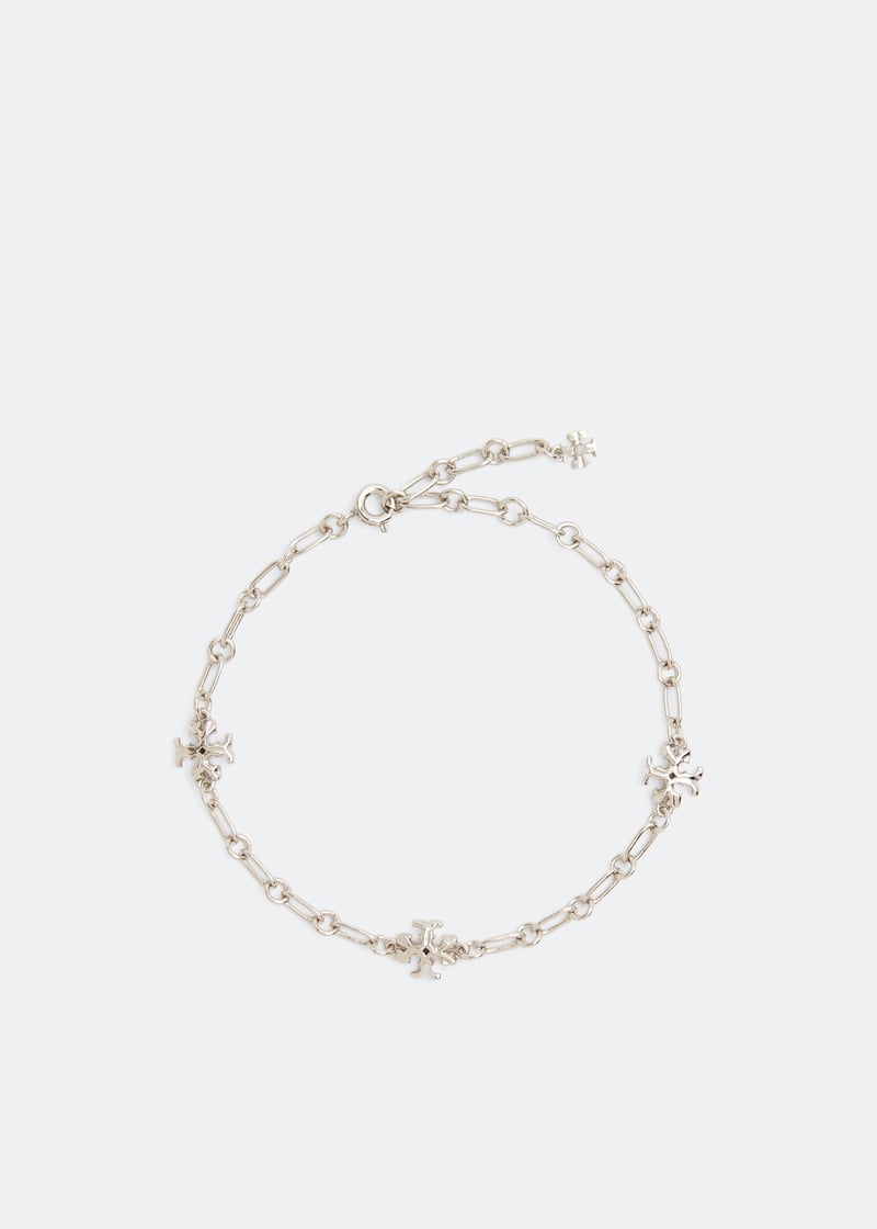 Tory Burch Roxanne chain bracelet for Women - Silver in KSA