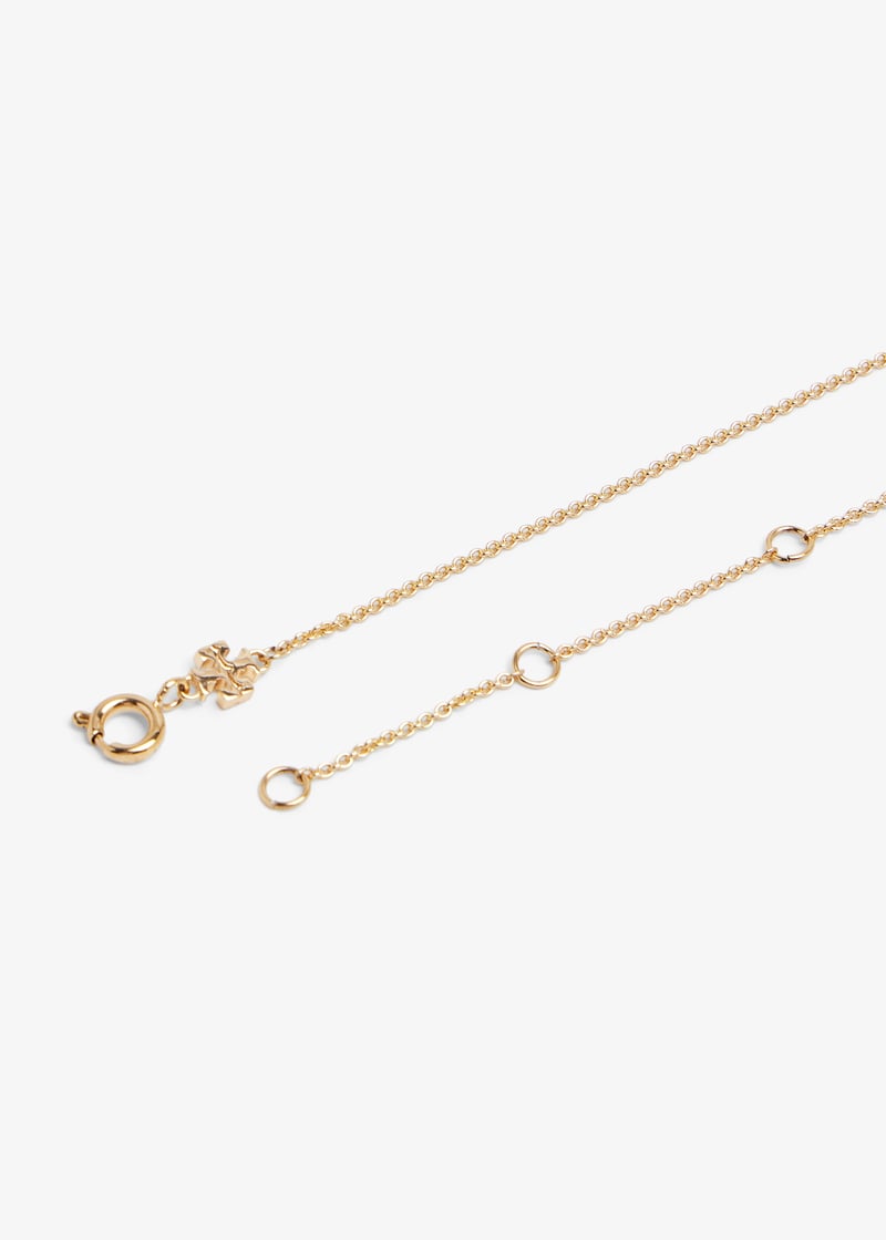 Tory Burch Kira enamel pendant necklace for Women - Gold in