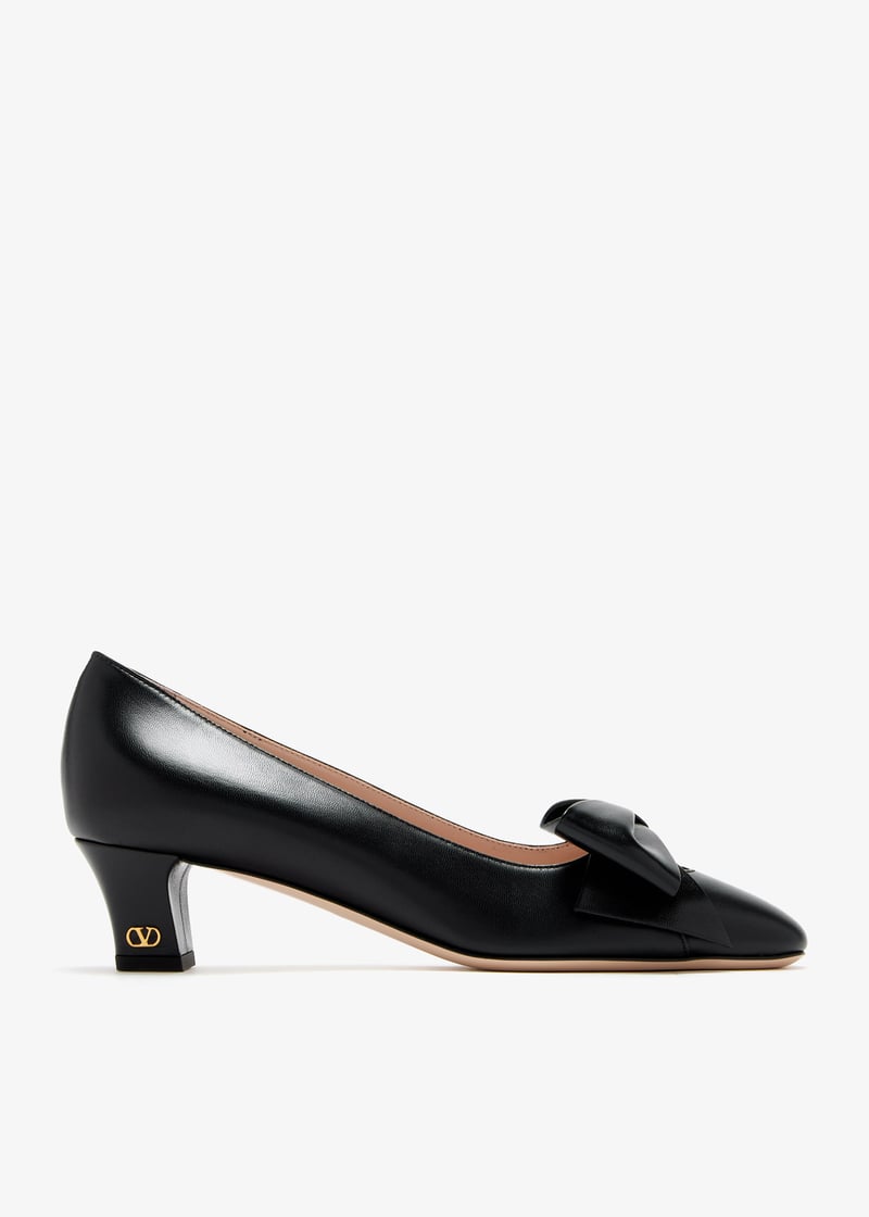 【関税&送料込】Valentino Garavani Decollete Bowow Bowow Décolleté In Printed Calfskin 45mm for Woman in Hot