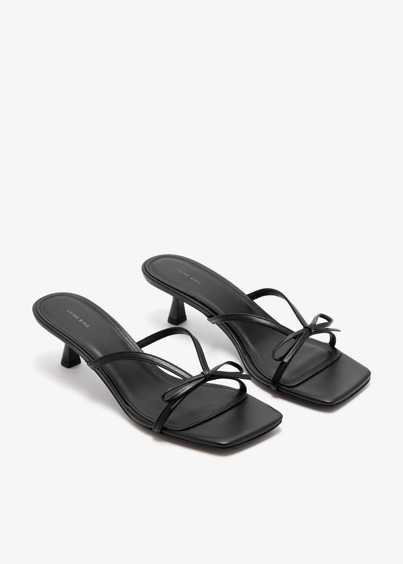 サンダル・ミュール ANINE BING Jackie Sandals - ANINE BING - Leather - Black Jackie Sandals - ANINE BING - Leather - Black