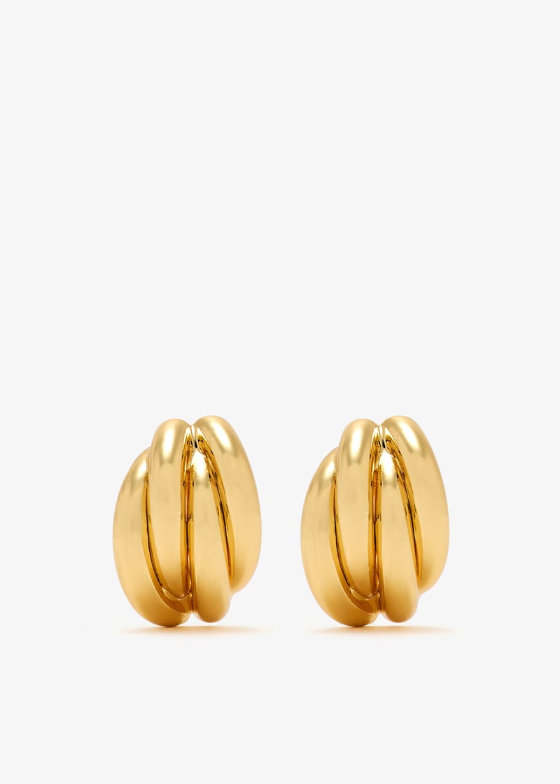 【関税込み】ANINE BING ゴールド Knot ピアス ANINE BING Knot earrings for Women - Gold in UAE | Level Shoes