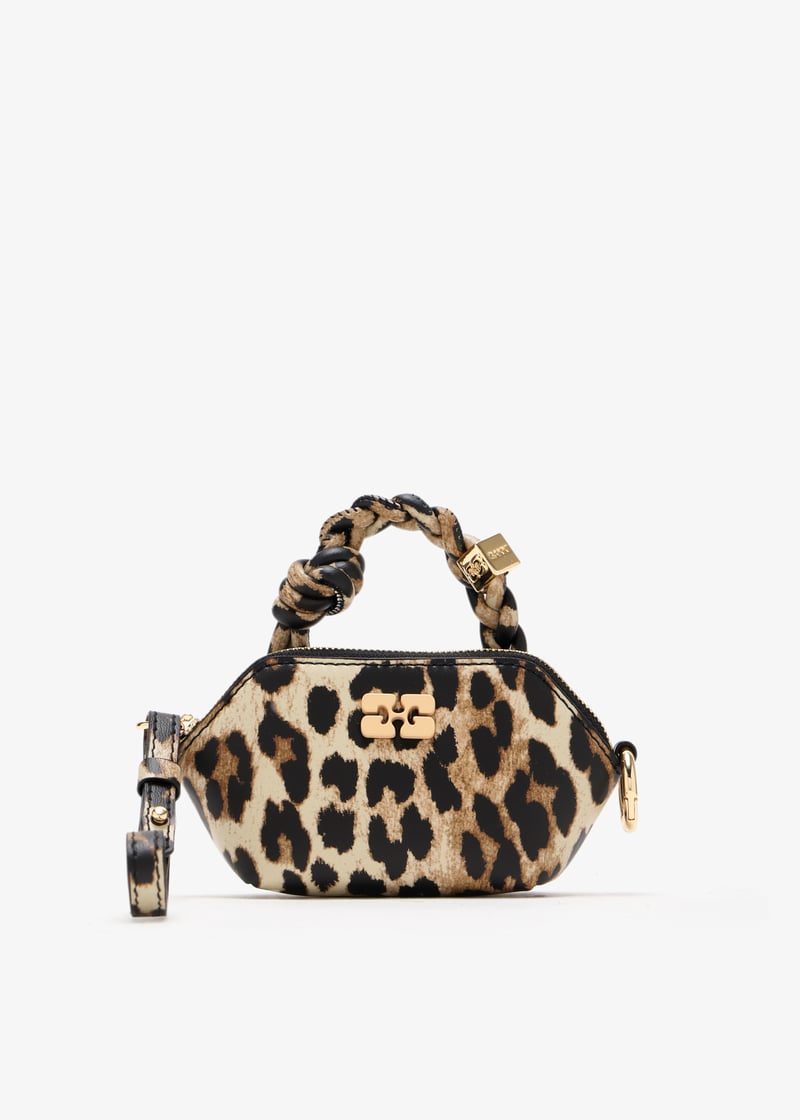 Ganni Nano GANNI Bou bag charm for Women - Animal Printed in
