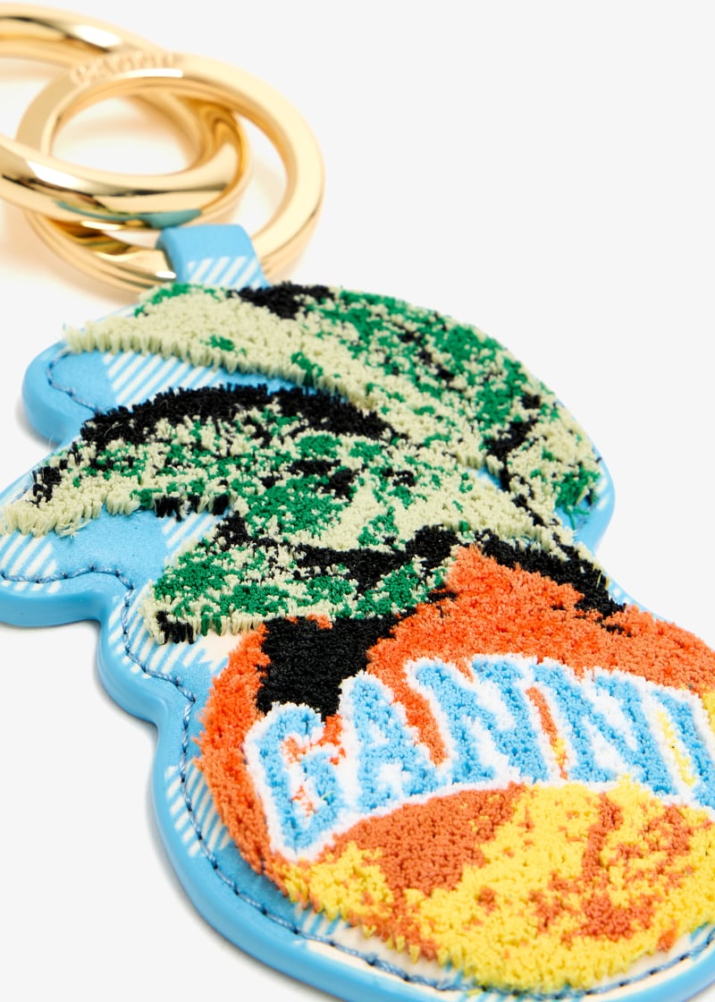 キーホルダー・キーリング GANNI KEYCHAIN APPLE Alaskan Blue Apple Keyring | GANNI US
