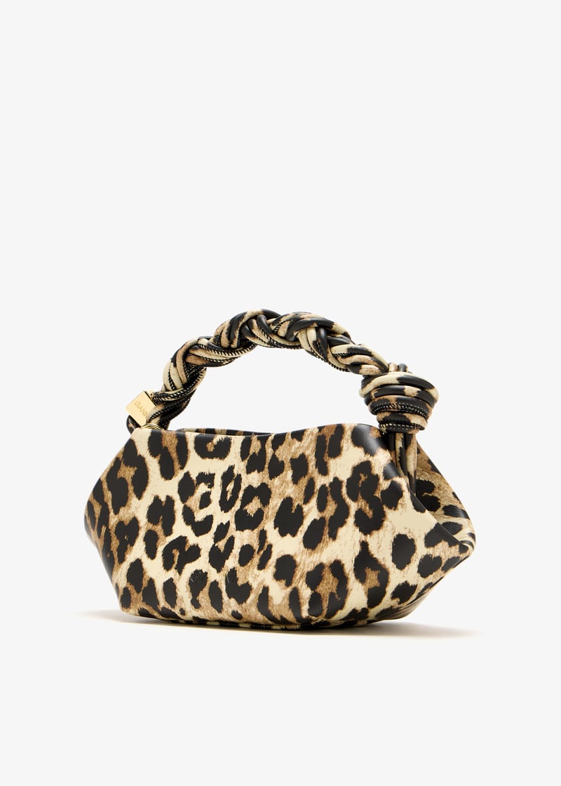 ★GANNI★ レッド ミニ GANNI Bou レオパード バッグ Ganni Mini GANNI Bou bag for Women - Animal Printed in UAE